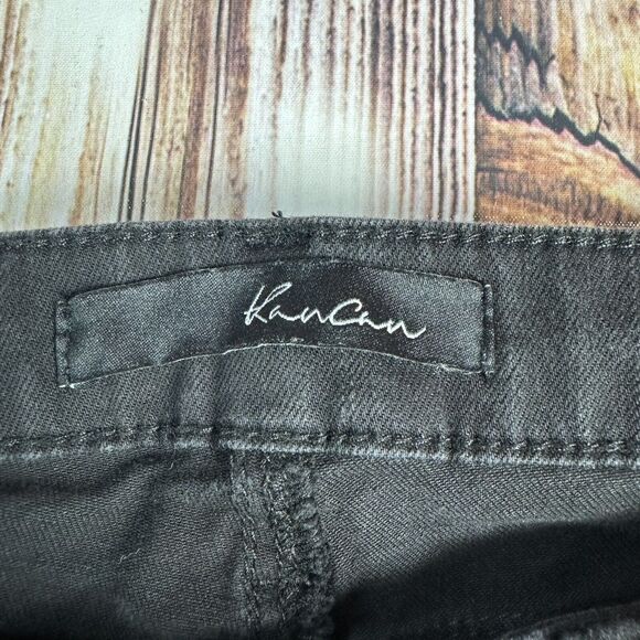 KanCan Mid Rise Skinny Jeans Juniors Size 9/28 Black Denim Pants 27x28 - Picture 8 of 9